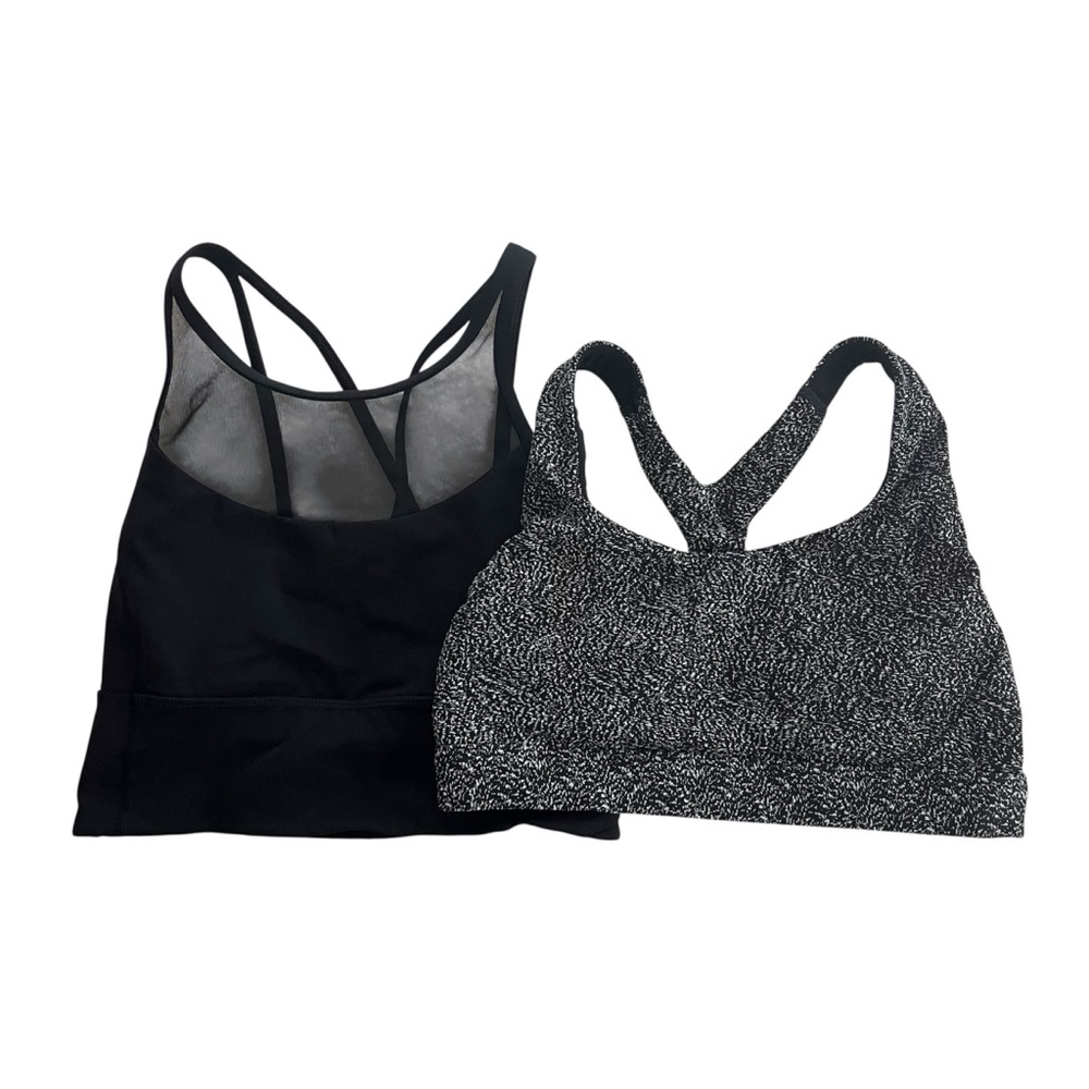 lululemon athletica and Athleta Black and White Sports Bras